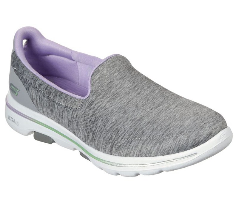 Skechers Dam Grå/Lavendel Slip On - Gowalk 5 - Surprise - Sverige (EKNUT-2167)